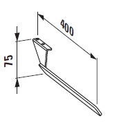 Laufen NEW CASE držák na ručník pro umyvadlo, chrom H3817070040001